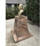 Atatürk Büstü (60cm Fiberglass)+ Kaide (100cm)+ Alt Tabla (100x100cm) Mermer Desenli Bej Atatürk Büstü (60cm Fiberglass)+ Kaide (100cm)+ Alt Tabla (100x100cm) Mermer Desenli Bej